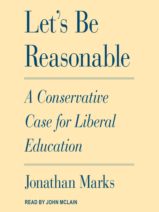 Title details for Let's Be Reasonable by Jonathan Marks - Available